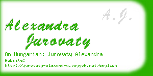 alexandra jurovaty business card